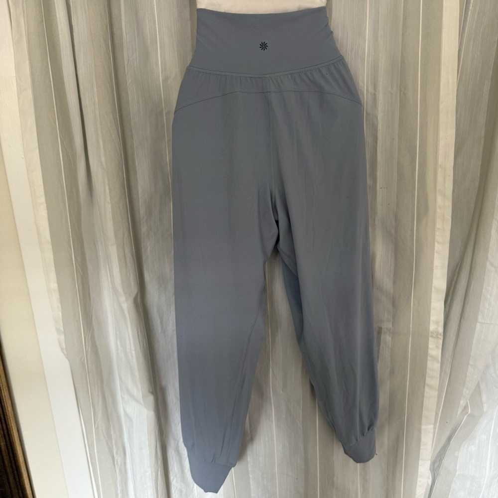 Athleta light blue Lightweight Joggers | Travel Lounge Active Pants L - Picture 5 of 6